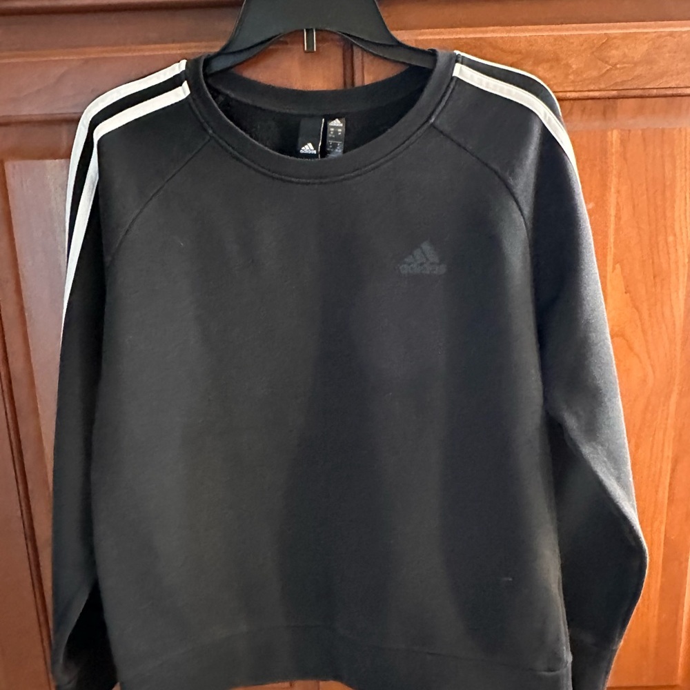 Adidas sweatshirt ladies black and white